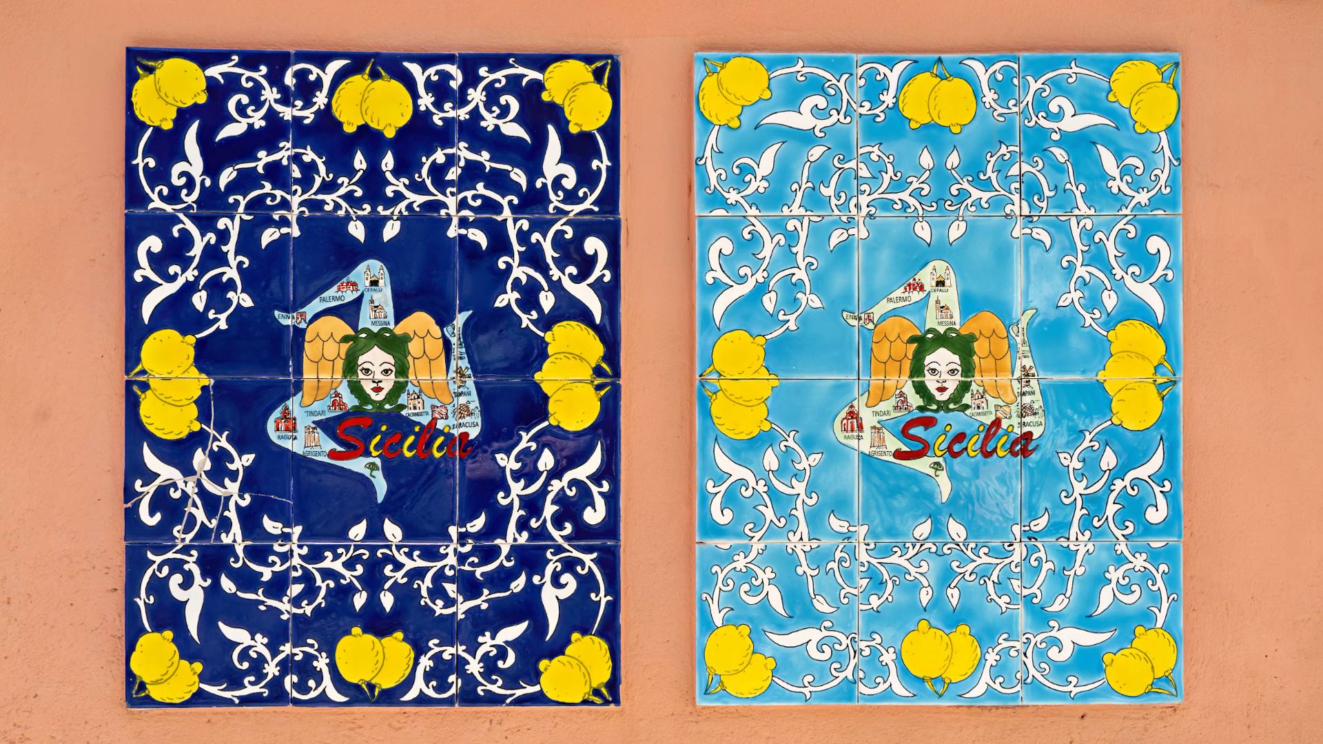 Ein beliebtes Fotomotiv Siziliens: Es symbolisiert die drei Ecken der Insel.